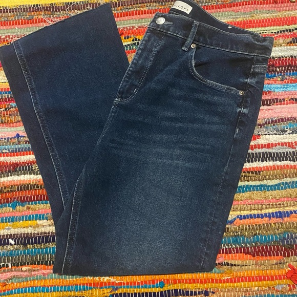 Loft- High Waist Flare Crop Jeans - Picture 2 of 2